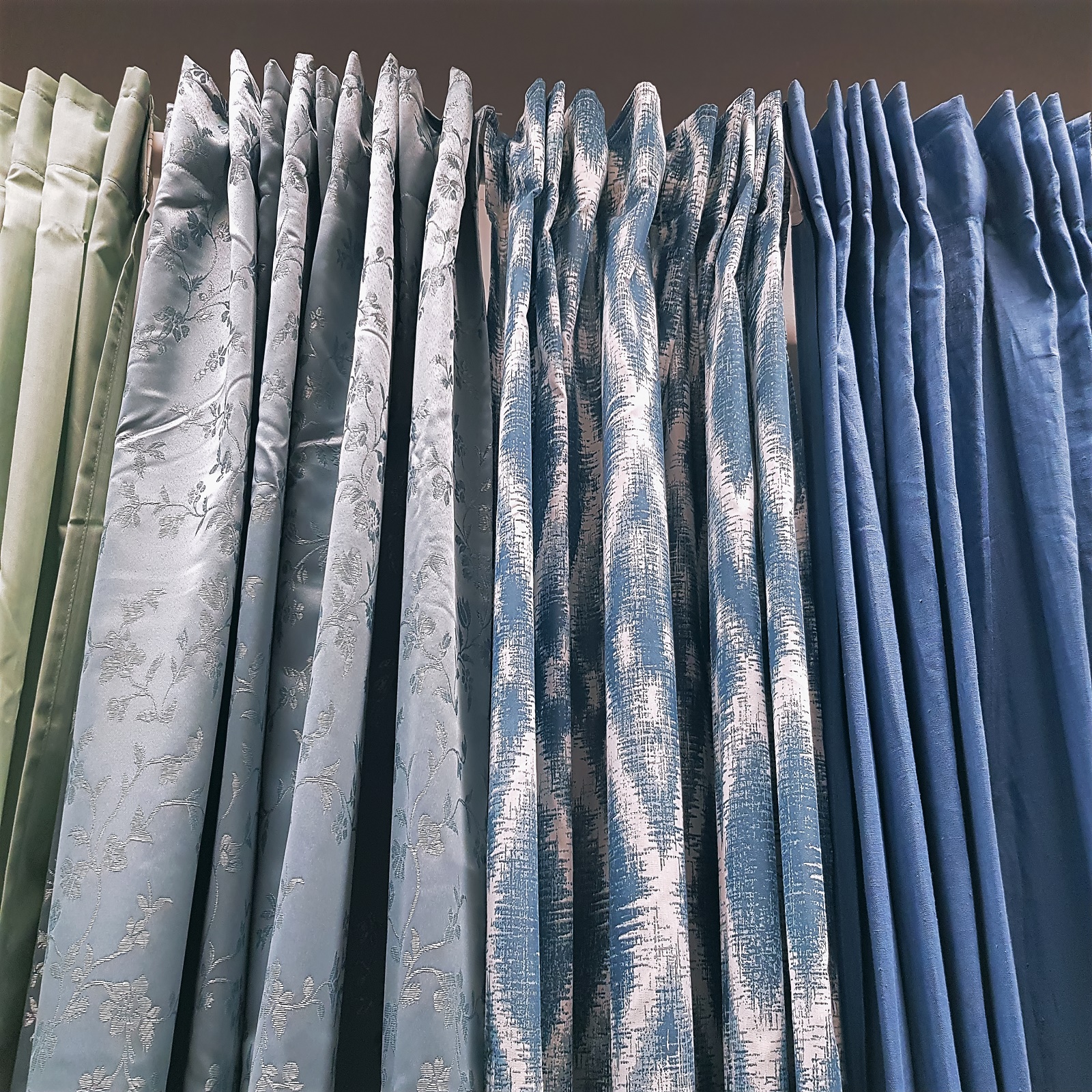 Real and Faux silks Curtains UAE