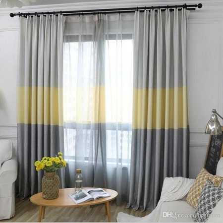 Plain Neutral and Natural curtains of Emirati Curtains